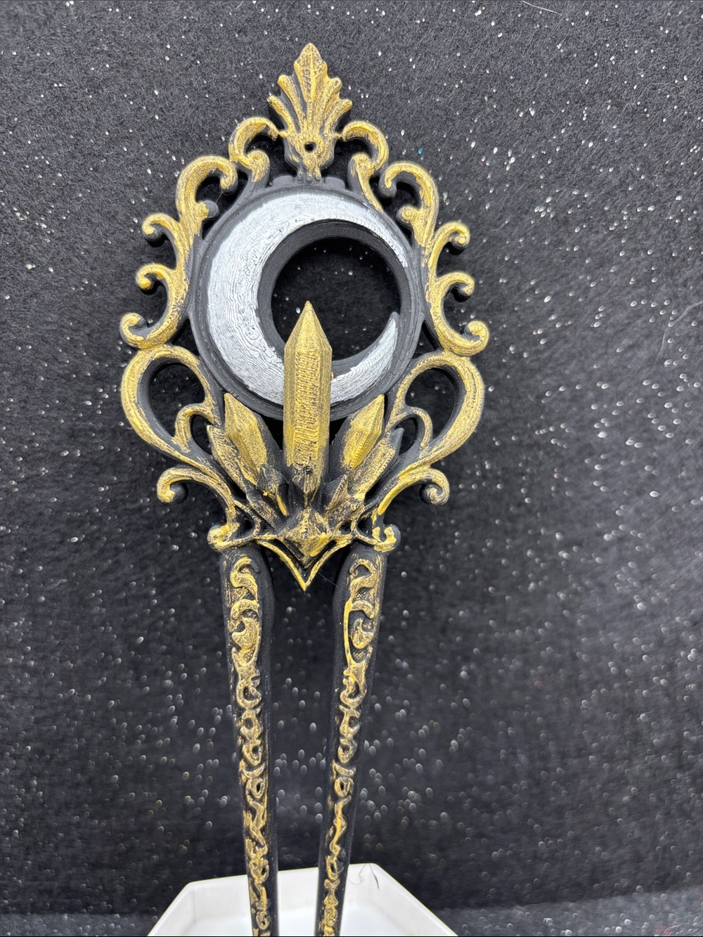 Moon Crystal Hair Fork - Picture 3 of 5